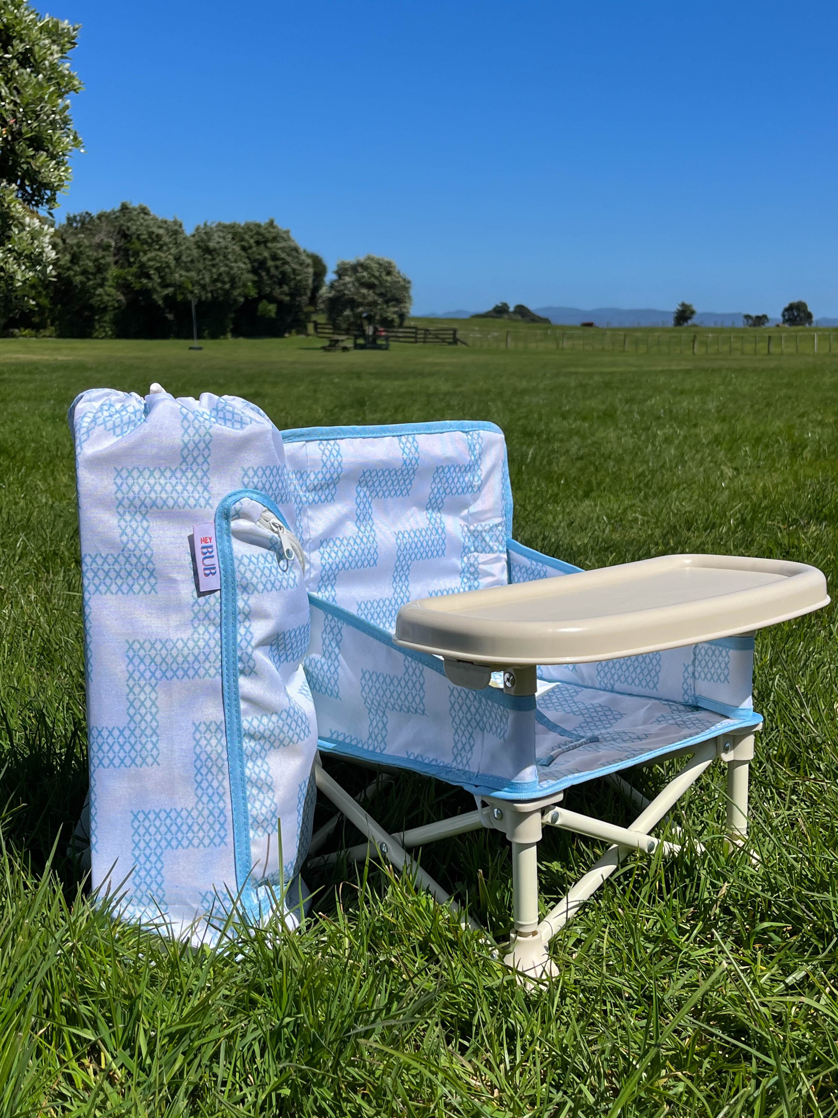 Blue baby clearance chair