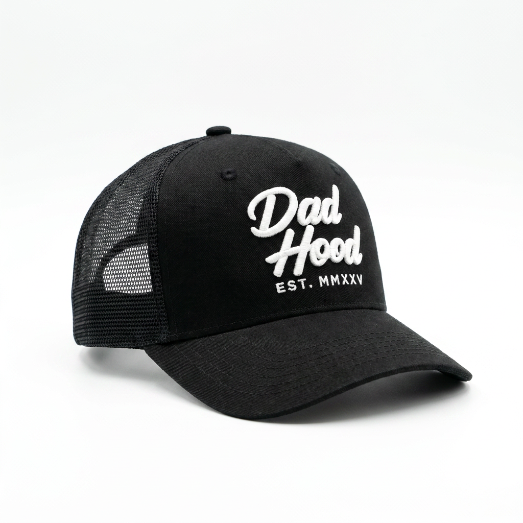 Dadhood Trucker Hat - Black